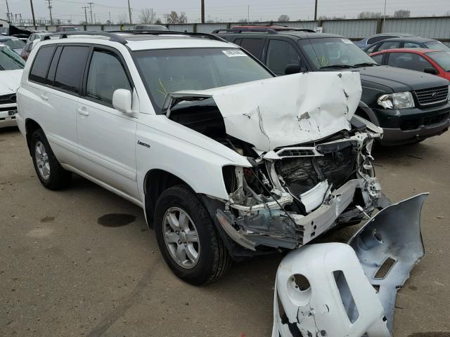 JTEHF21A810017985 - 2001 TOYOTA HIGHLANDER WHITE photo 1