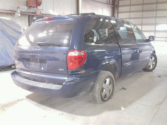 2D4GP44L16R767217 - 2006 DODGE GRAND CARA BLUE photo 4