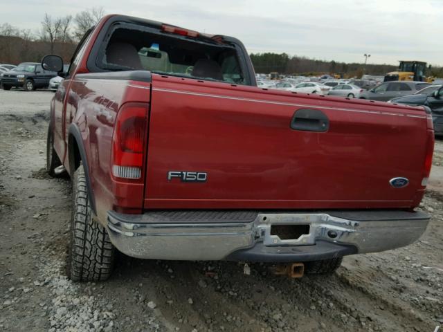 1FTRF18242NA40928 - 2002 FORD F150 MAROON photo 3