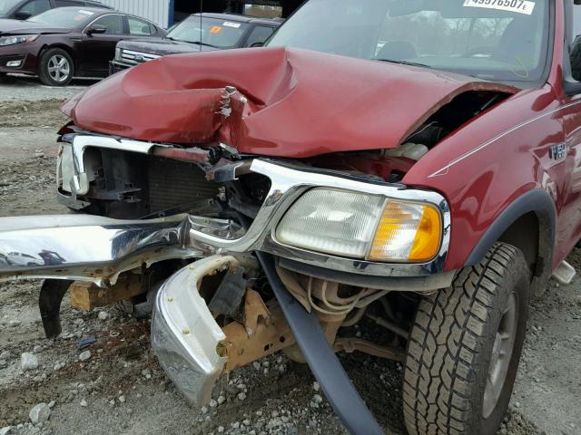 1FTRF18242NA40928 - 2002 FORD F150 MAROON photo 9