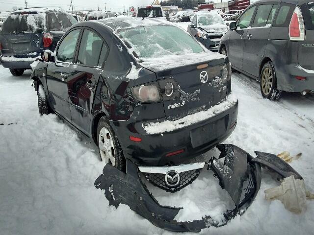 JM1BK32F271714853 - 2007 MAZDA 3 I BLACK photo 3