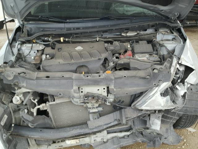 3N1BC1CPXAL425800 - 2010 NISSAN VERSA S SILVER photo 7