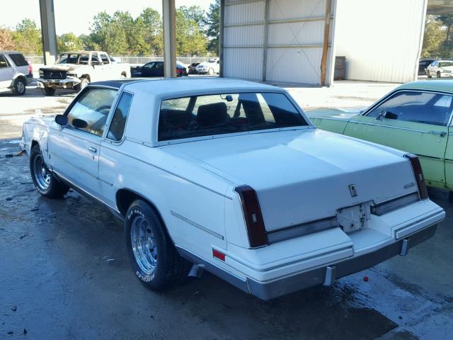 1G3GK11Y0HP315211 - 1987 OLDSMOBILE CUTLASS SA WHITE photo 3