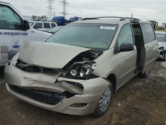 5TDZA23C56S462274 - 2006 TOYOTA SIENNA CE GOLD photo 2