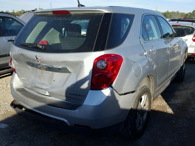 2GNALBEC0B1255823 - 2011 CHEVROLET EQUINOX LS SILVER photo 4