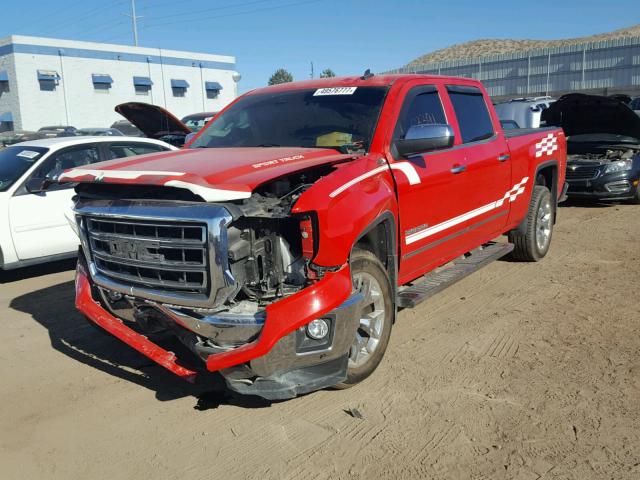 3GTU2VECXEG398221 - 2014 GMC SIERRA K15 RED photo 2