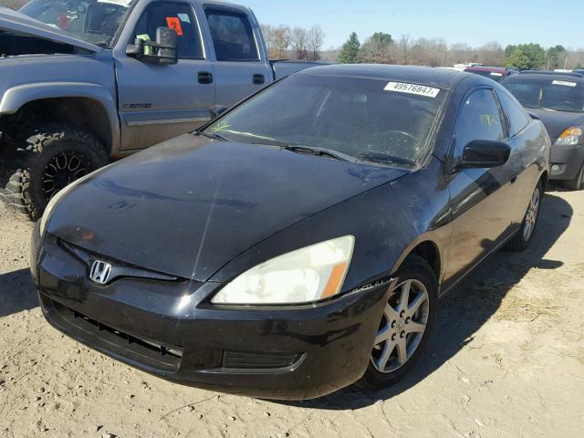 1HGCM82634A016244 - 2004 HONDA ACCORD EX BLACK photo 2