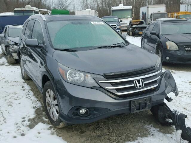 2HKRM4H78DH666066 - 2013 HONDA CR-V EXL BLACK photo 1