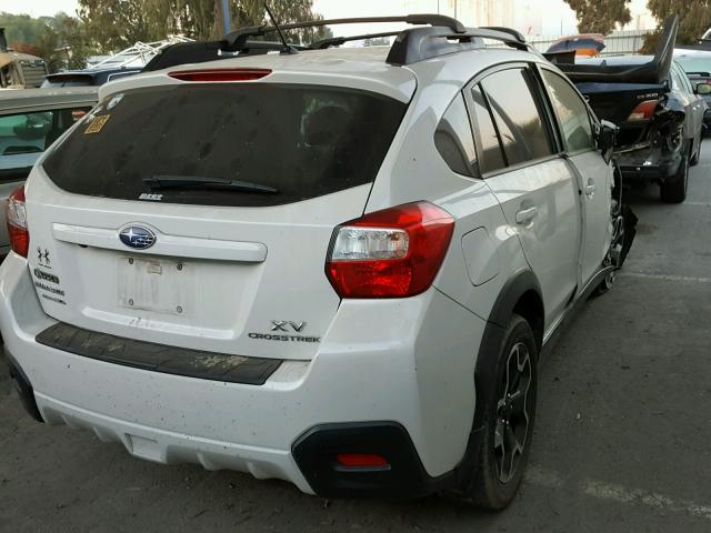 JF2GPADC0F8225843 - 2015 SUBARU XV CROSSTR WHITE photo 4