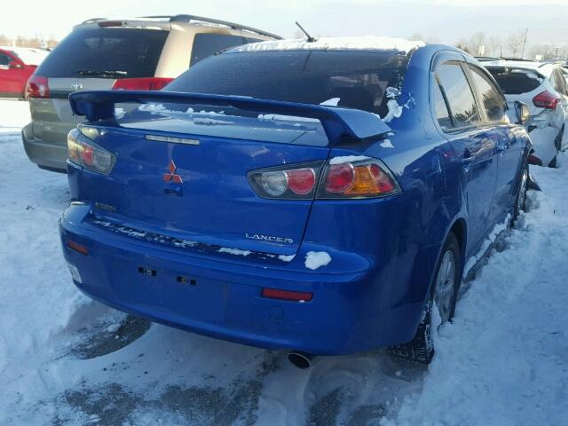 JA32U2FU1AU604538 - 2010 MITSUBISHI LANCER ES/ BLUE photo 4