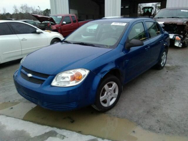 1G1AK52F157515593 - 2005 CHEVROLET COBALT BLUE photo 2