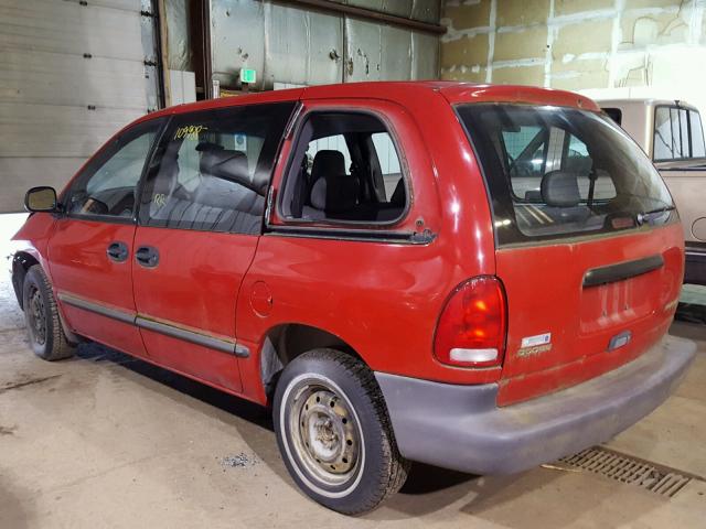 2B4GP2538YR584008 - 2000 DODGE CARAVAN RED photo 3