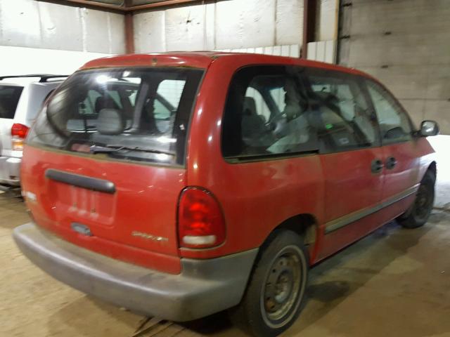 2B4GP2538YR584008 - 2000 DODGE CARAVAN RED photo 4