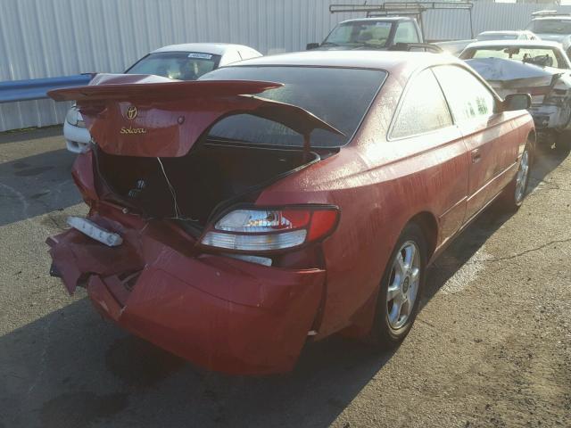 2T1CF28P7XC250814 - 1999 TOYOTA CAMRY SOLA RED photo 4