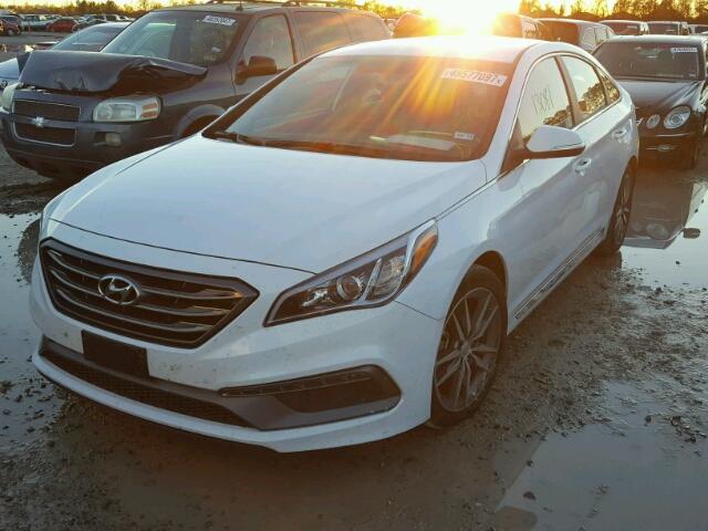 5NPE34AB8HH512396 - 2017 HYUNDAI SONATA SPO WHITE photo 2