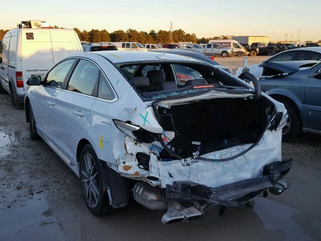 5NPE34AB8HH512396 - 2017 HYUNDAI SONATA SPO WHITE photo 3