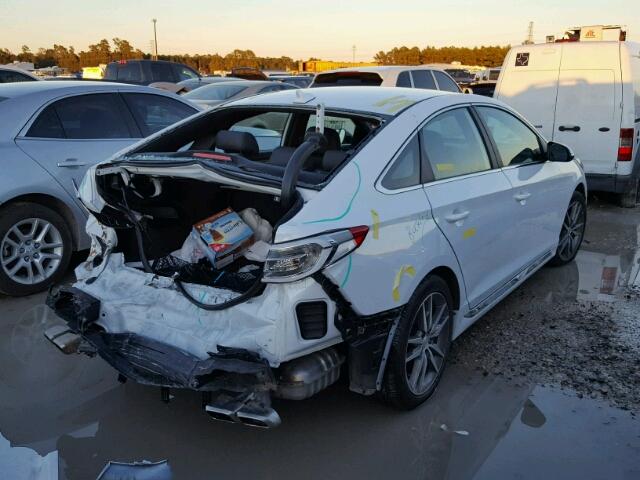 5NPE34AB8HH512396 - 2017 HYUNDAI SONATA SPO WHITE photo 4