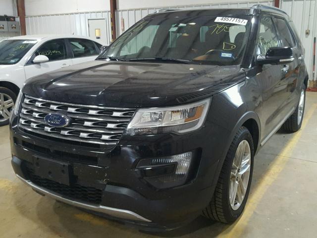 1FM5K7F85GGA17850 - 2016 FORD EXPLORER L BLACK photo 2