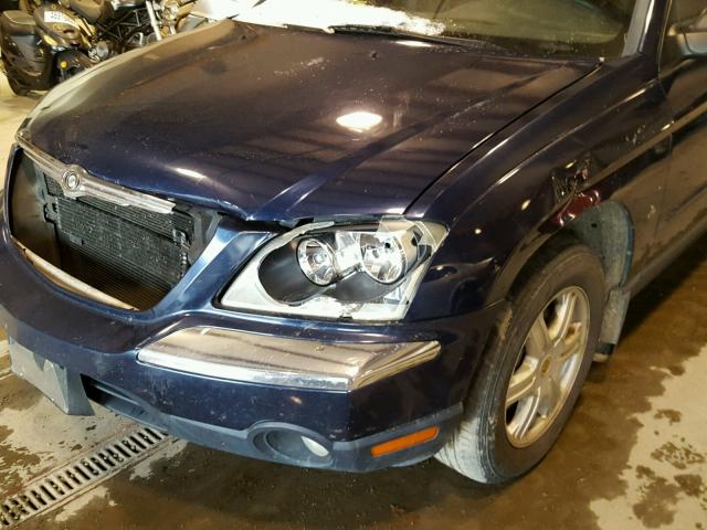 2C8GM68404R574329 - 2004 CHRYSLER PACIFICA BLUE photo 9