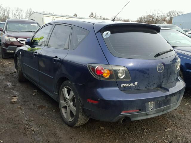 JM1BK143441111437 - 2004 MAZDA 3 HATCHBAC BLUE photo 3