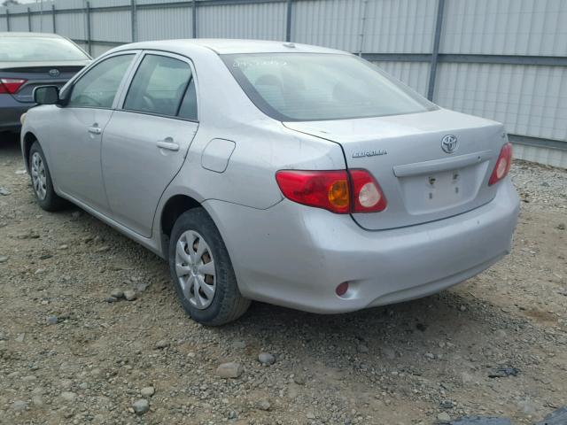 1NXBU4EE0AZ168025 - 2010 TOYOTA COROLLA BA SILVER photo 3