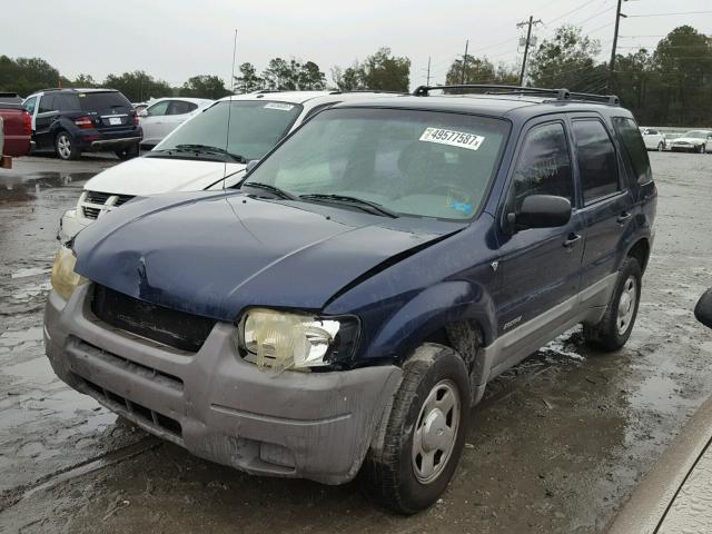 1FMYU01172KD83288 - 2002 FORD ESCAPE XLS BLUE photo 2