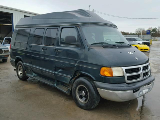 2B6HB11Z22K146485 - 2002 DODGE RAM VAN B1 GREEN photo 1