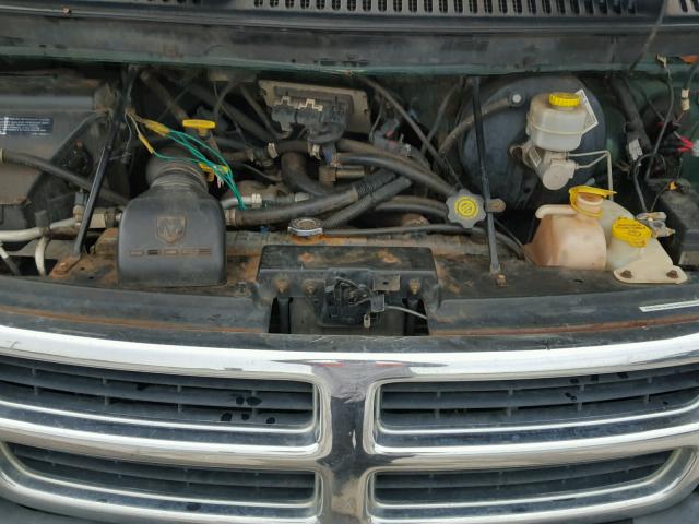 2B6HB11Z22K146485 - 2002 DODGE RAM VAN B1 GREEN photo 7