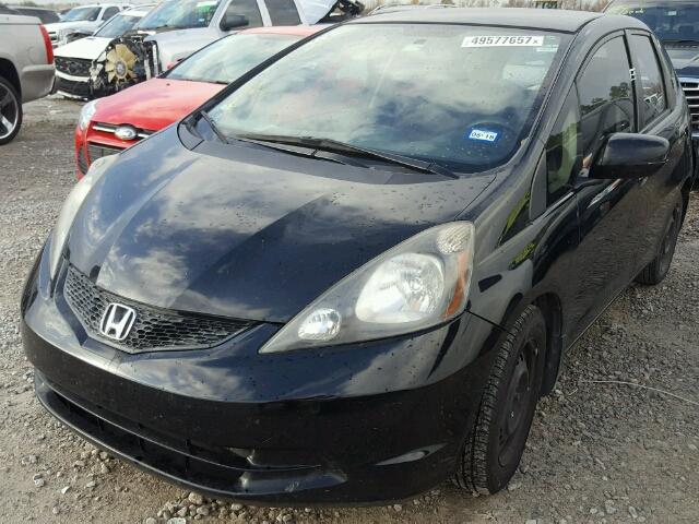 JHMGE8H34CS006291 - 2012 HONDA FIT BLACK photo 2