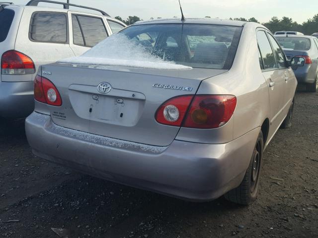 2T1BR32E23C089105 - 2003 TOYOTA COROLLA CE SILVER photo 4