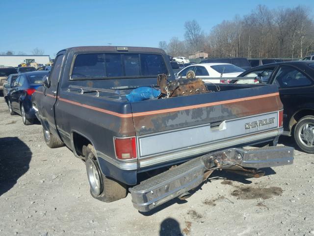 1GCDC14H8GF442367 - 1986 CHEVROLET C10 BLUE photo 3