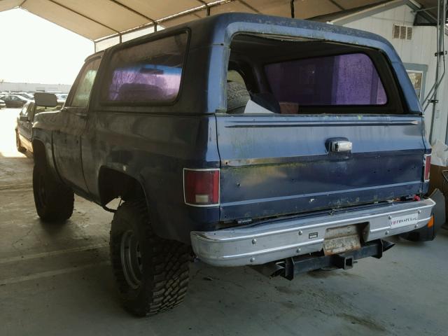 CKLT89Z198031 - 1979 CHEVROLET BLAZER BLUE photo 3