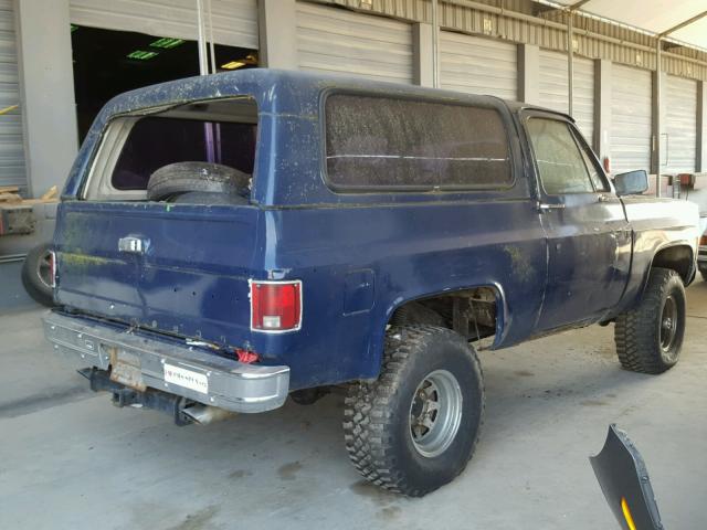 CKLT89Z198031 - 1979 CHEVROLET BLAZER BLUE photo 4