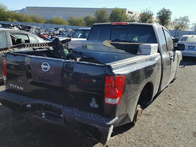 1N6AA06A05N554616 - 2005 NISSAN TITAN XE BLACK photo 4