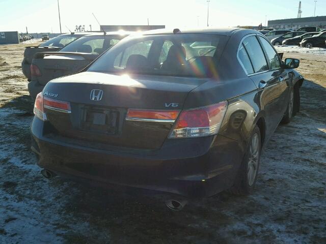 1HGCP3F8XBA800391 - 2011 HONDA ACCORD EXL BROWN photo 4