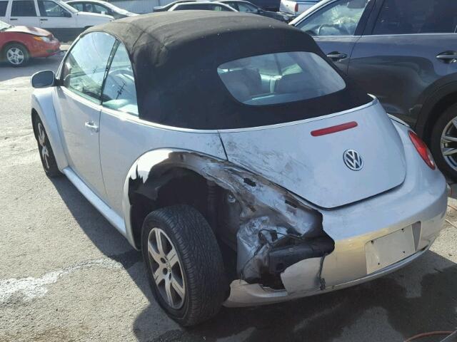 3VWRF31Y56M326987 - 2006 VOLKSWAGEN NEW BEETLE SILVER photo 3