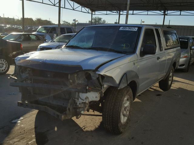 1N6DD26S01C306266 - 2001 NISSAN FRONTIER K SILVER photo 2