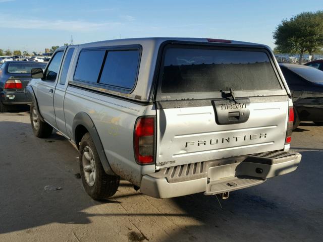 1N6DD26S01C306266 - 2001 NISSAN FRONTIER K SILVER photo 3