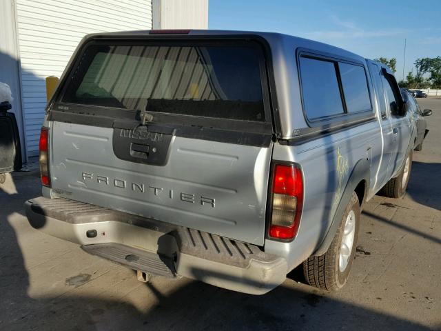 1N6DD26S01C306266 - 2001 NISSAN FRONTIER K SILVER photo 4