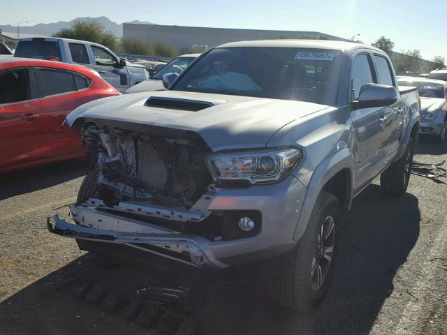 3TMAZ5CN5GM021934 - 2016 TOYOTA TACOMA DOU GRAY photo 2