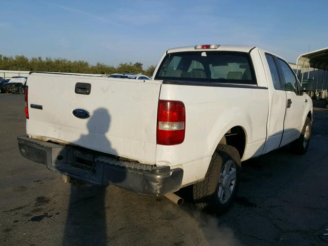 1FTRX12W15NA74631 - 2005 FORD F150 Белый фото 4