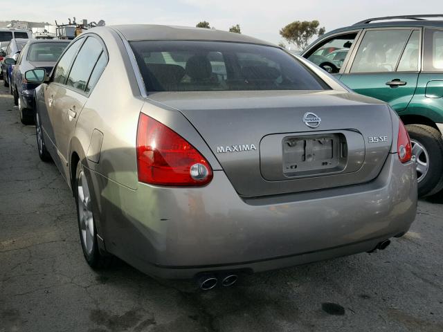 1N4BA41E64C803252 - 2004 NISSAN MAXIMA SE BROWN photo 3