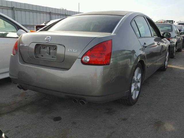 1N4BA41E64C803252 - 2004 NISSAN MAXIMA SE BROWN photo 4