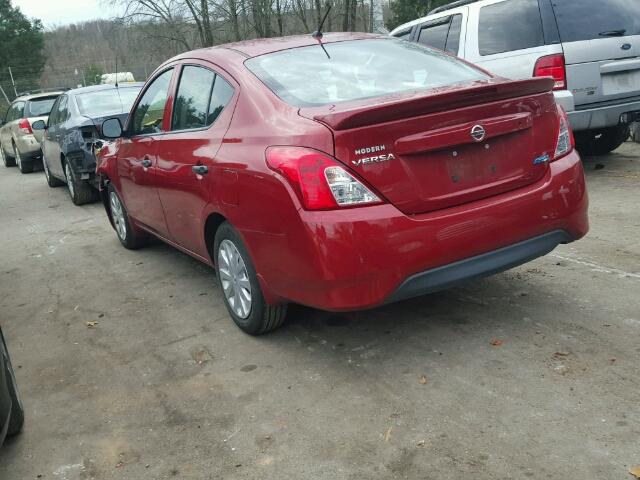 3N1CN7AP4FL950749 - 2015 NISSAN VERSA S BURGUNDY photo 3