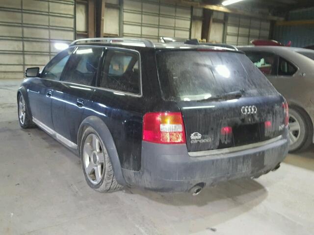 WA1YD64B94N083811 - 2004 AUDI ALLROAD BLUE photo 3