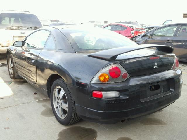 4A3AC44G13E027982 - 2003 MITSUBISHI ECLIPSE GS BLACK photo 3