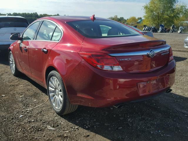 2G4GS5EV4D9249192 - 2013 BUICK REGAL PREM RED photo 3