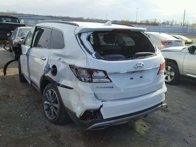 KM8SM4HF1HU168193 - 2017 HYUNDAI SANTA FE S WHITE photo 3