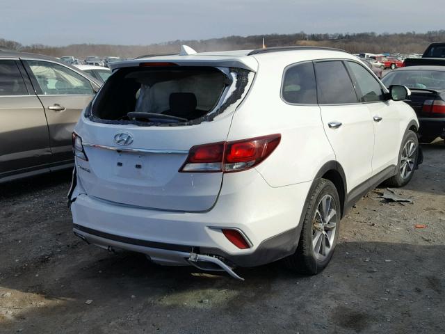 KM8SM4HF1HU168193 - 2017 HYUNDAI SANTA FE S WHITE photo 4