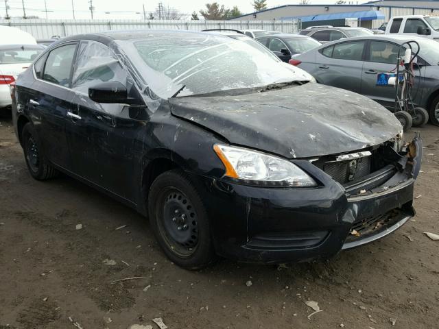 3N1AB7AP2DL771381 - 2013 NISSAN SENTRA S BLACK photo 1